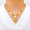 Iconic Netted Drop 22k Gold Necklace Set