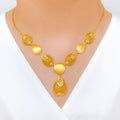 Iconic Netted Drop 22k Gold Necklace Set