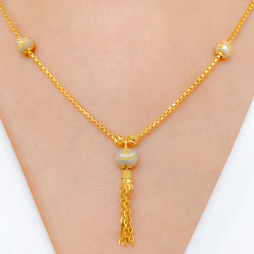 Elegant Hanging Tassel Necklace