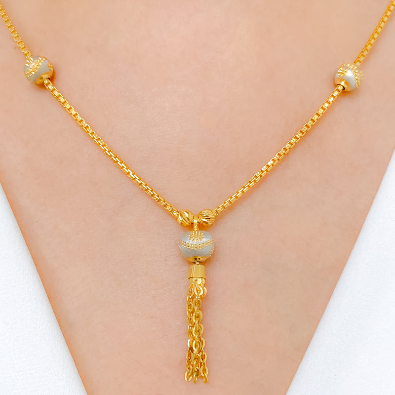 Elegant Hanging Tassel Necklace