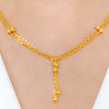 Two-Chain Tassel Necklace