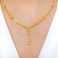 Two-Chain Tassel Necklace