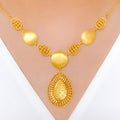 Classy Wirework Pear 22k Gold Drop Set