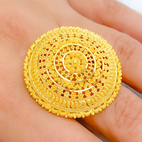 Traditional Medium 22k Gold Dome Ring