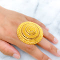 Regal Large Floral Statement Ring