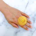 Magnificent Bold Layered 22k Gold Statement Ring