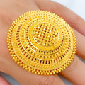 Royal High Finish 22k Gold Statement Ring