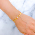 Stylish Polka Dot 22k Gold Bangle Bracelet