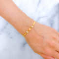 Lightweight Blush 22k Gold Bangle Bracelet