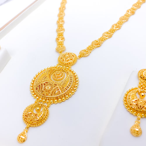 Inspiring Chand Style Long Necklace Set