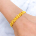 Stylish Marquise Motif 22k Gold Bracelet