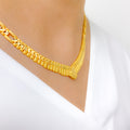 Gorgeous Geometric 22k Gold Necklace Set