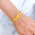Unique Square Pyramid 22k Gold Bracelet