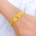 Unique Square Pyramid 22k Gold Bracelet