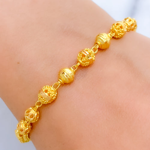 Sleek Shiny Slender 22k Gold Bracelet