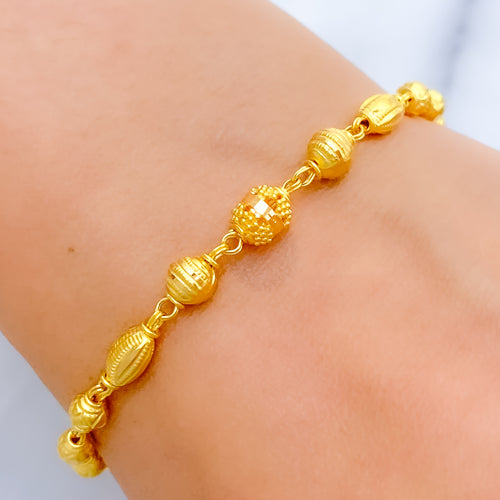 Smart Chic Orb 22k Gold Bracelet