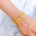 Versatile Multi-Bead 22k Gold Bangle Bracelet