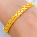 Versatile Multi-Bead 22k Gold Bangle Bracelet