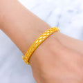 Versatile Multi-Bead 22k Gold Bangle Bracelet