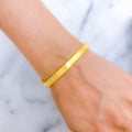 Classy Sleek Everyday 22k Gold Bangle Bracelet