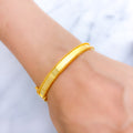 Classy Sleek Everyday 22k Gold Bangle Bracelet