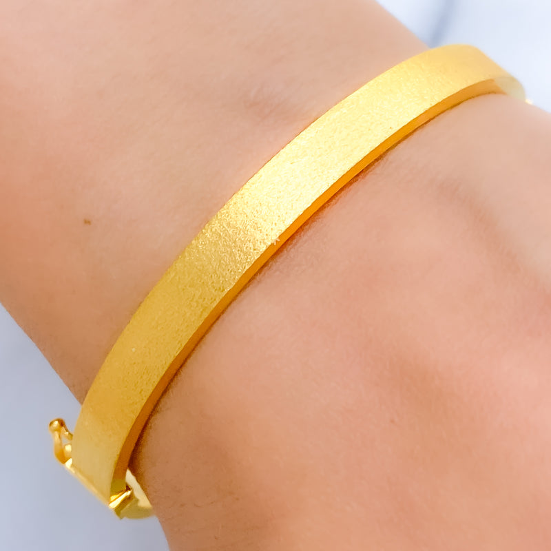 Exclusive Reversible 22k Gold Bangle Bracelet