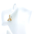 18k-gold-Magnificent Rose Gold Diamond Jhumkis