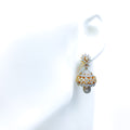 18k-gold-Opulent Vintage Diamond Jhumki Earrings 