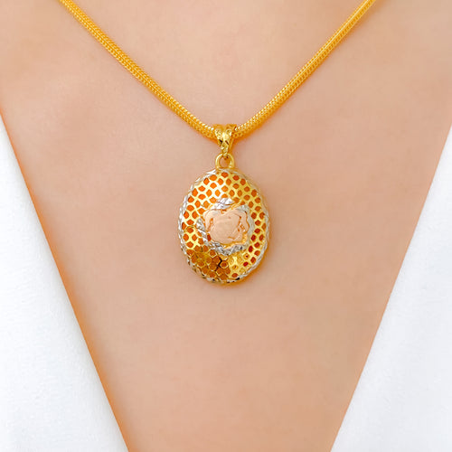 Elevated Three-Tone Stylish Pendant