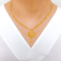 Luscious Tear Drop 22k Gold Necklace Set