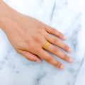 Lightweight Interlaced 22k Gold Ring