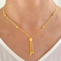 Refined Yellow Gold Necklace Set