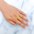 Refined Dressy Mesh 22k Gold Ring