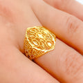 Refined Dressy Mesh 22k Gold Ring