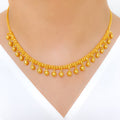 Festive Hanging Bead 22k Gold Choker Set