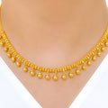 Festive Hanging Bead 22k Gold Choker Set