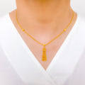 Sleek Sophisticated Hanging Orb Necklace