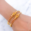 Palatial Red Meenakari 22k Gold Bangles