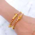 Palatial Red Meenakari 22k Gold Bangles