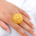 Sophisticated Refined Traditional 22k Gold Dome Ring