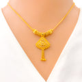 22k-gold-sophisticated-hanging-chain-necklace-set