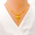 22k-gold-elegant-flower-motif-necklace-set