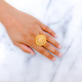 Exquisite Glistening 22k Gold Dome Ring