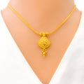 22k-gold-attractive-flower-accented-necklace-set