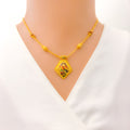 22k-gold-classic-pentagon-peacock-necklace-set