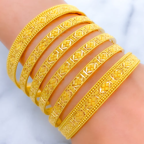 Classy High Finish Beaded Bangles