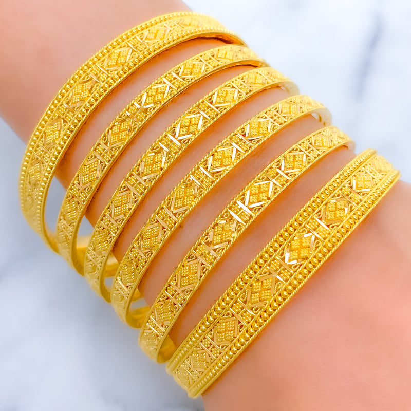 Classy High Finish Beaded Bangles