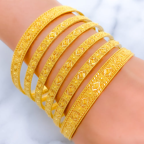 Upscale Vintage Motif Bangles