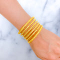 Opulent Striped Bangles