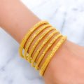 Opulent Striped Bangles